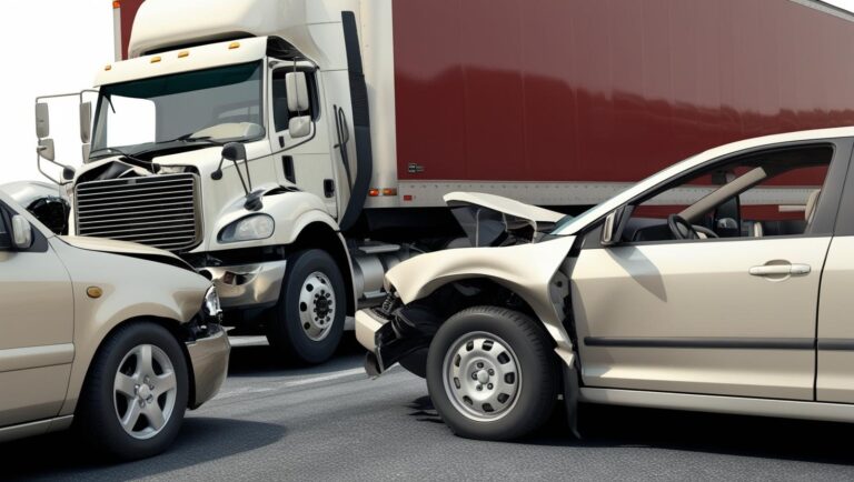 head on car or truck accident in Los Angeles California roads